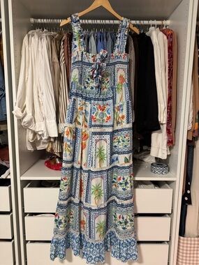 FARM Rio Tropical Tiles Maxi Dress